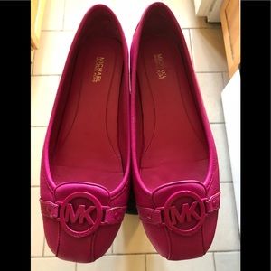Michael Kors Pink Leather Flats- Sz 8 (Women’s)